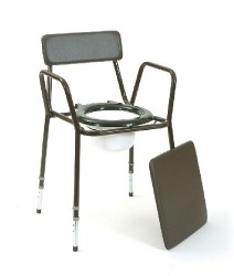 Stacking Commode Height Adjustable