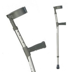 Double adjustable PVC Handle Crutches